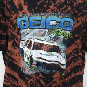 Vintage Acid Wash GEICO Racing Tee